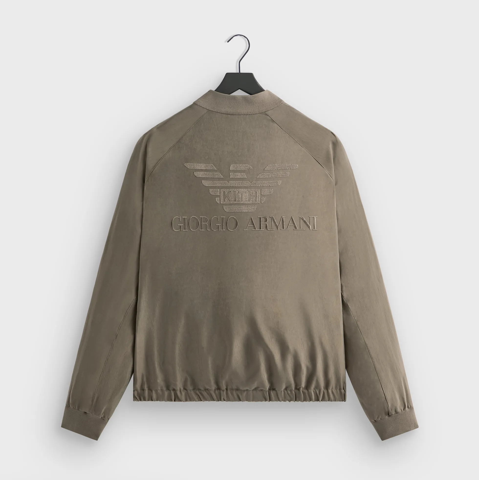 Blouson aviateur soyeux Giorgio Armani & Kith