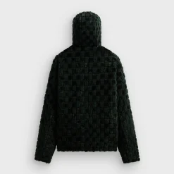 Blouson bomber à capuche court en fausse fourrure Kith