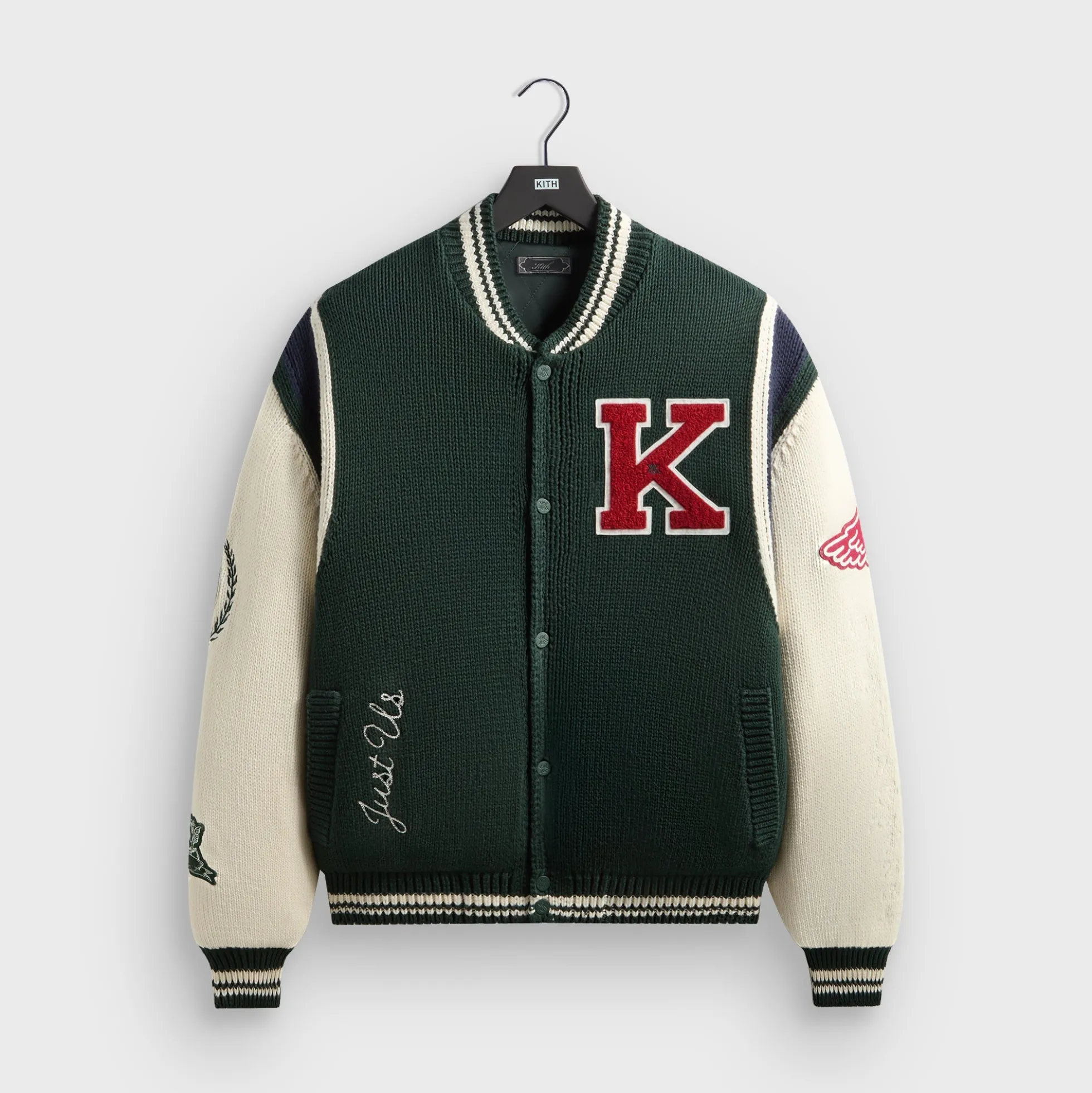 Blouson bomber en maille universitaire Kith for AVIREX Porter