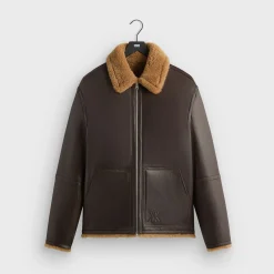 Blouson bomber réversible en peau de mouton retournée Kith