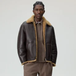 Blouson bomber réversible en peau de mouton retournée Kith