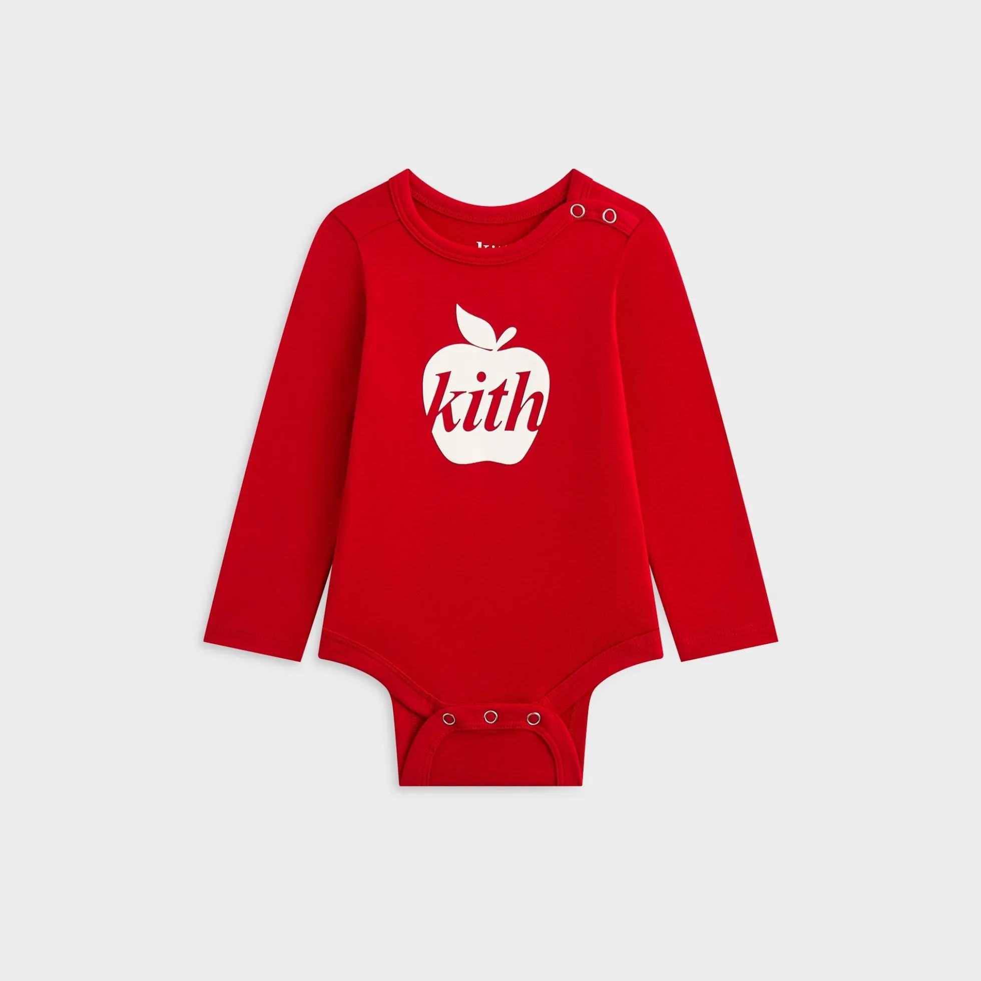 Body à manches longues Kith Baby avec logo pomme