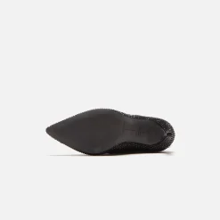 Bottines Geni Studio en daim noir ornées de cristaux