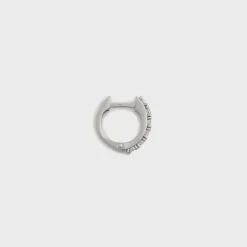 Boucle d'oreille simple en cristal