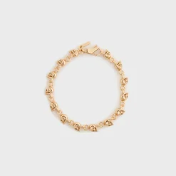 Bracelet multi-têtes de mort en or