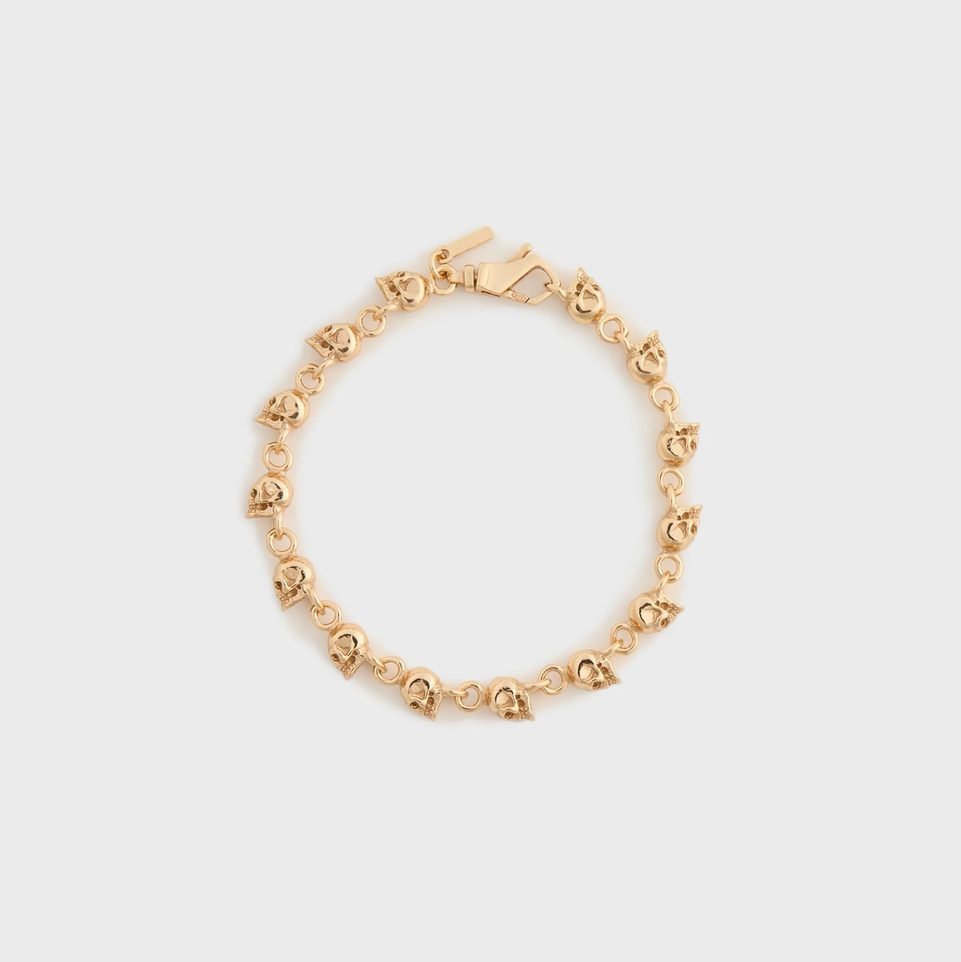 Bracelet multi-têtes de mort en or
