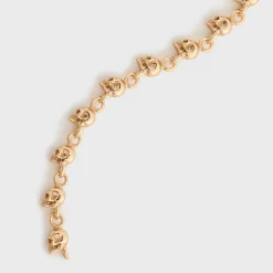 Bracelet multi-têtes de mort en or