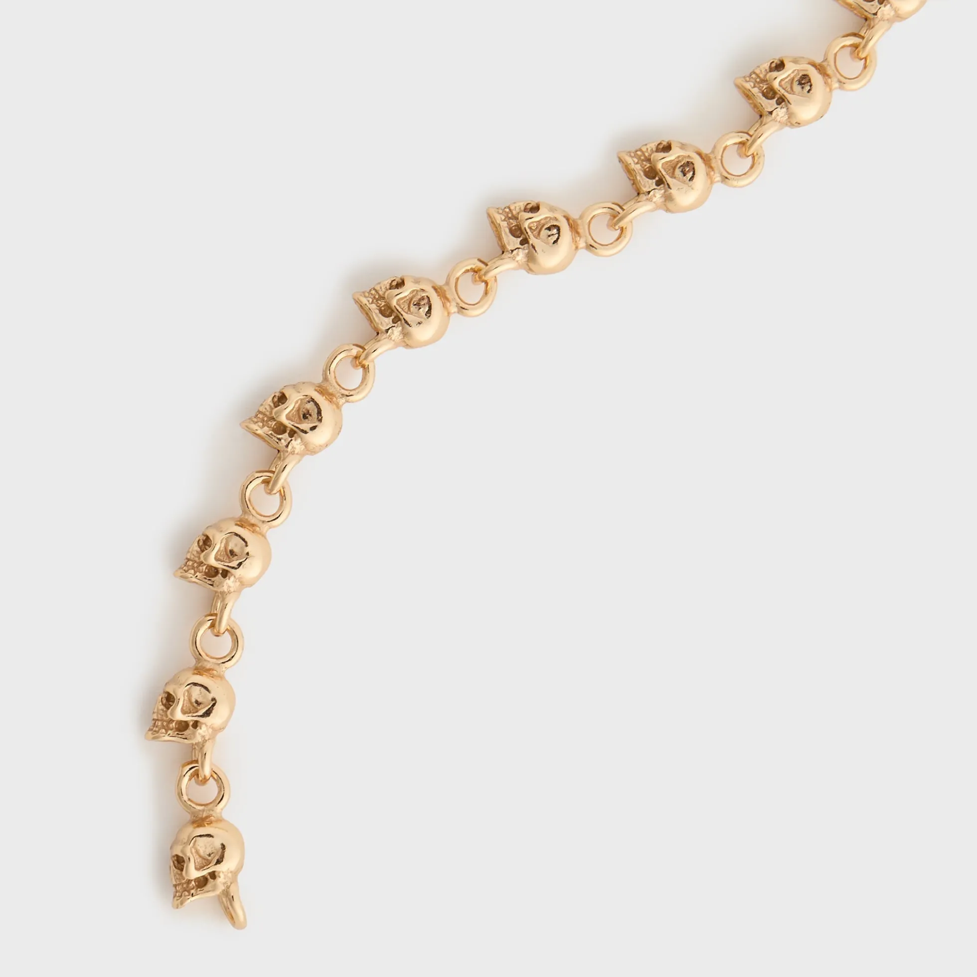 Bracelet multi-têtes de mort en or