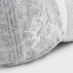 Casquette ajustée Kith & New Era pour les Yankees de New York, modèle 59Fifty en jersey brossé, profil bas, gris chiné moyen