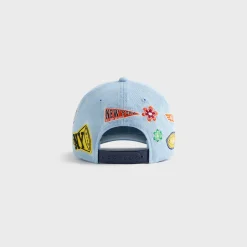 Casquette Kith Kids NY to the World en denim à couronne pincée