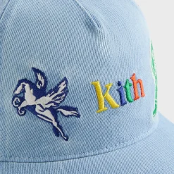 Casquette Kith Kids NY to the World en denim à couronne pincée