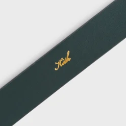 Ceinture en cuir suédé monogramme Kith