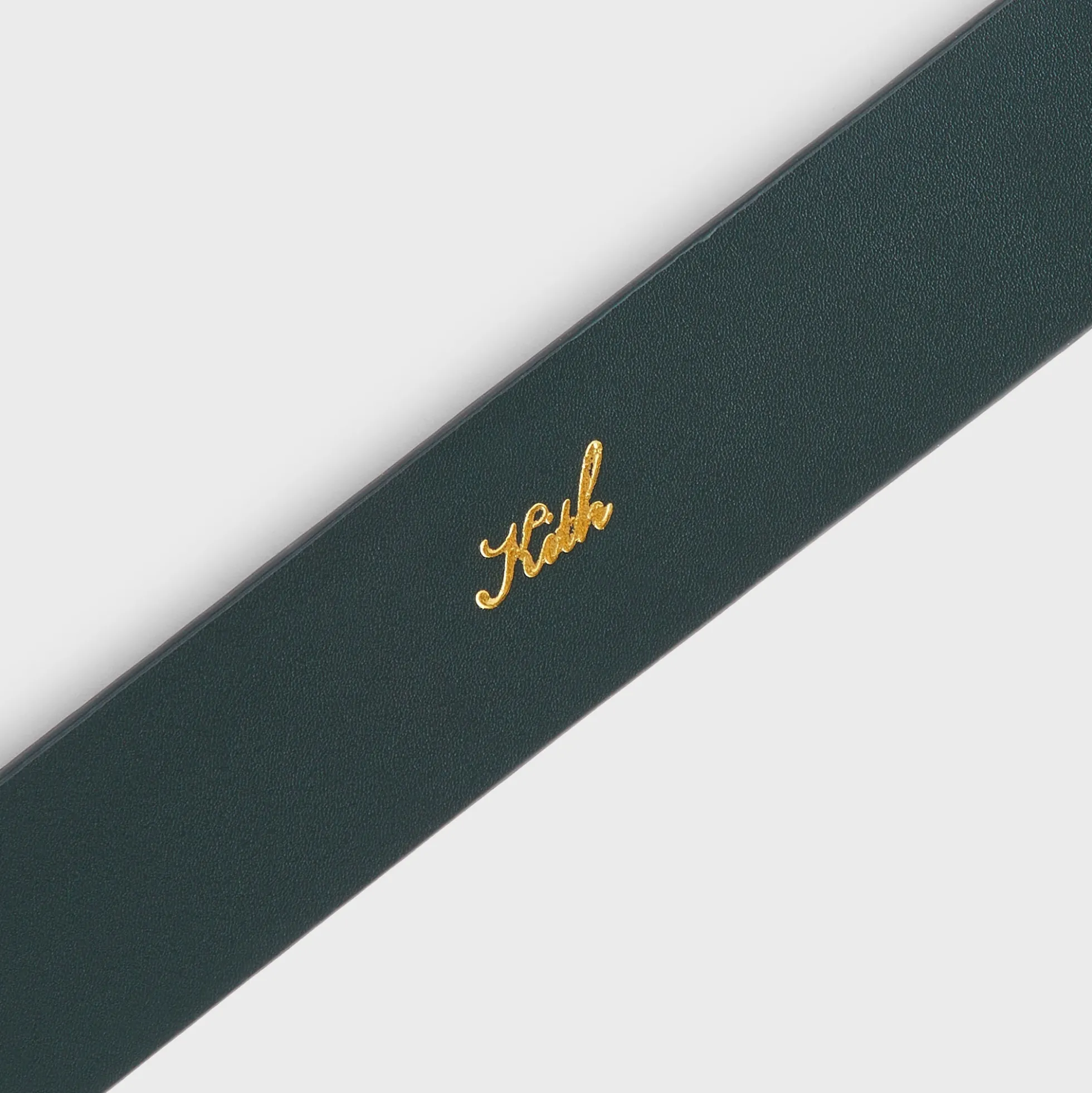 Ceinture en cuir suédé monogramme Kith