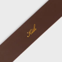 Ceinture en cuir suédé monogramme Kith