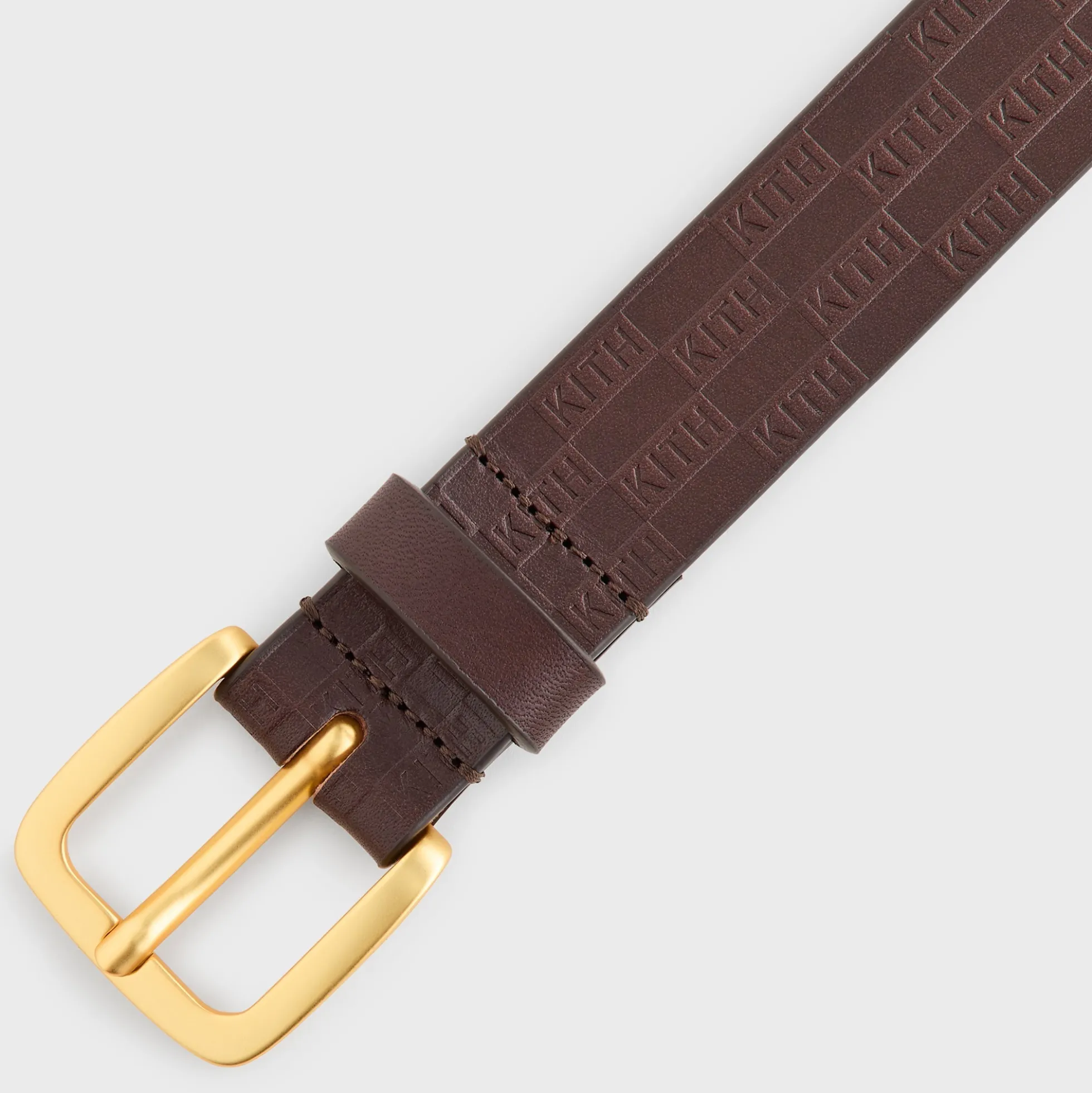 Ceinture Kith Monogram en cuir Vachetta