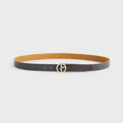 Ceinture réversible en daim Giorgio Armani & Kith