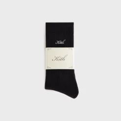 Chaussettes Kith Script Classic pour femme, lot de 3, noires