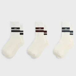 Chaussettes mi-mollet Kith à double rayure