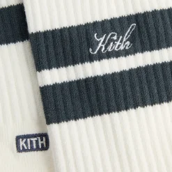 Chaussettes mi-mollet Kith à double rayure