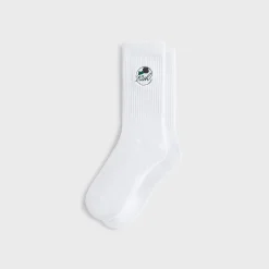 Chaussettes montantes en coton Kith Rose Script