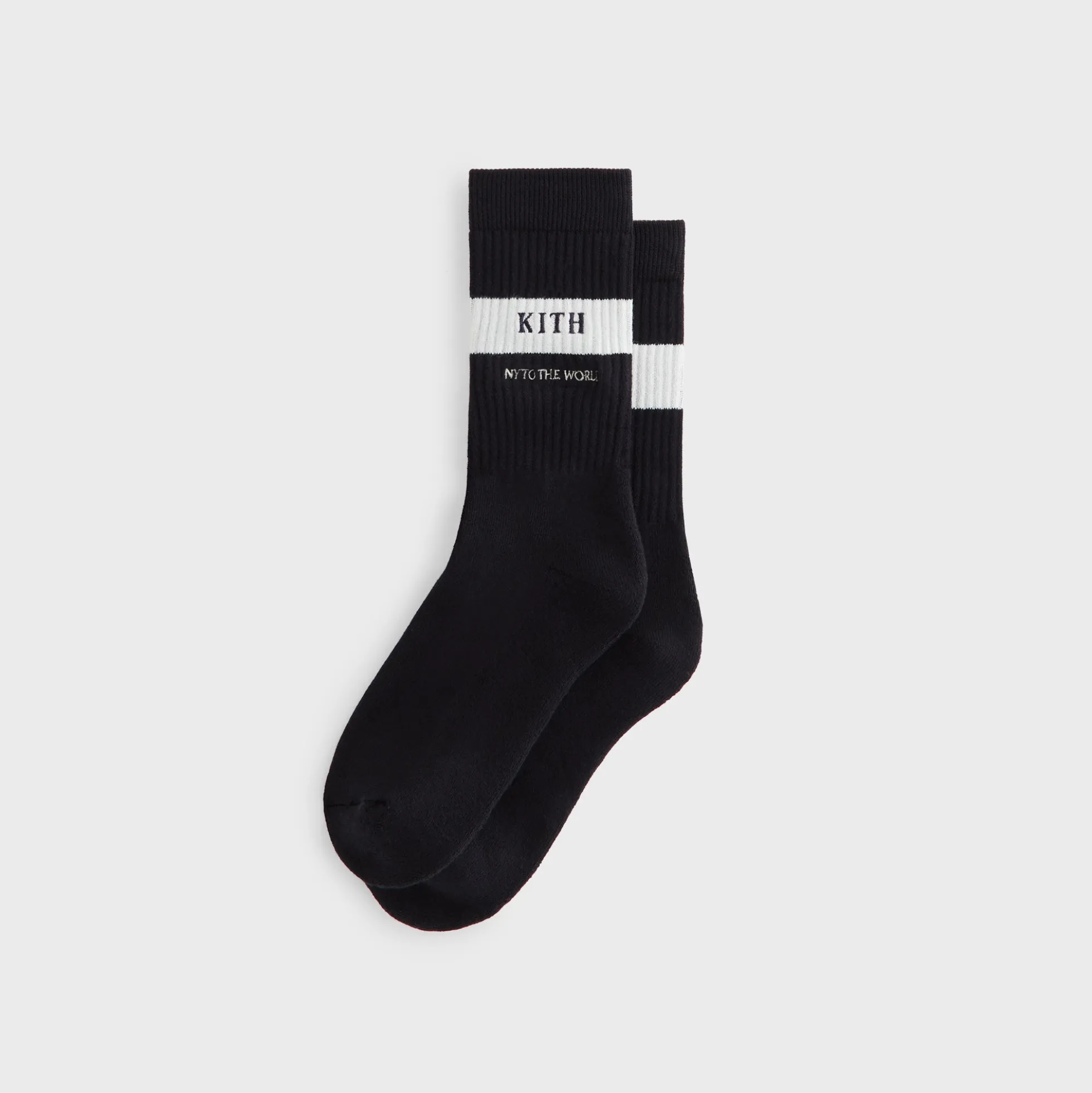Chaussettes rayées en coton Kith