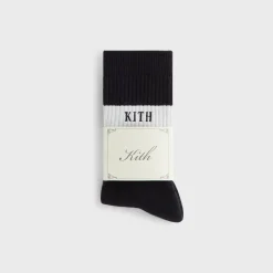 Chaussettes rayées en coton Kith
