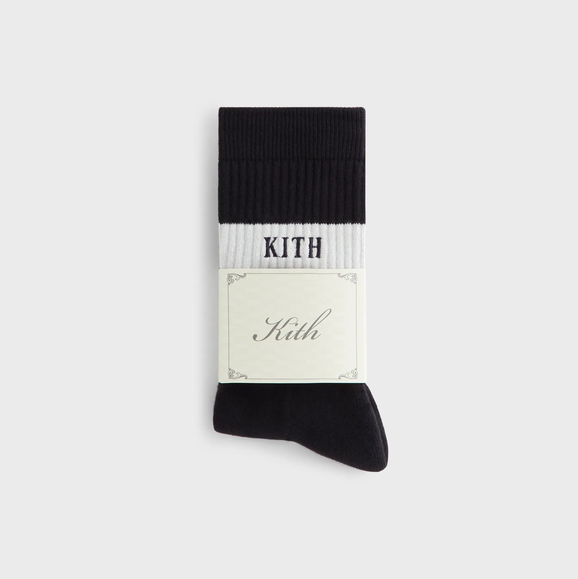 Chaussettes rayées en coton Kith