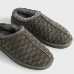 Chaussons en peau lainée Kith Monogram