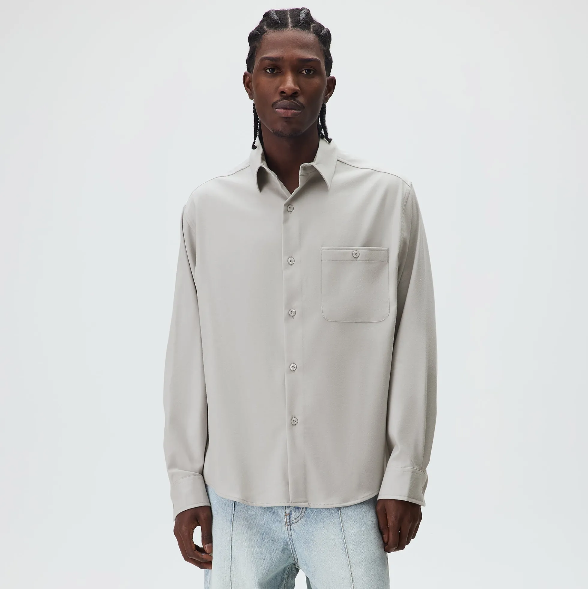 Chemise boutonnée en flanelle Kith Tomas