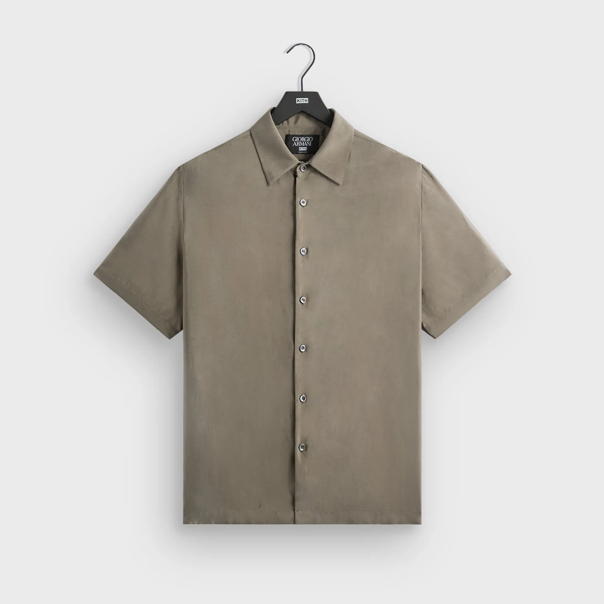 Chemise boutonnée soyeuse à manches courtes Giorgio Armani & Kith