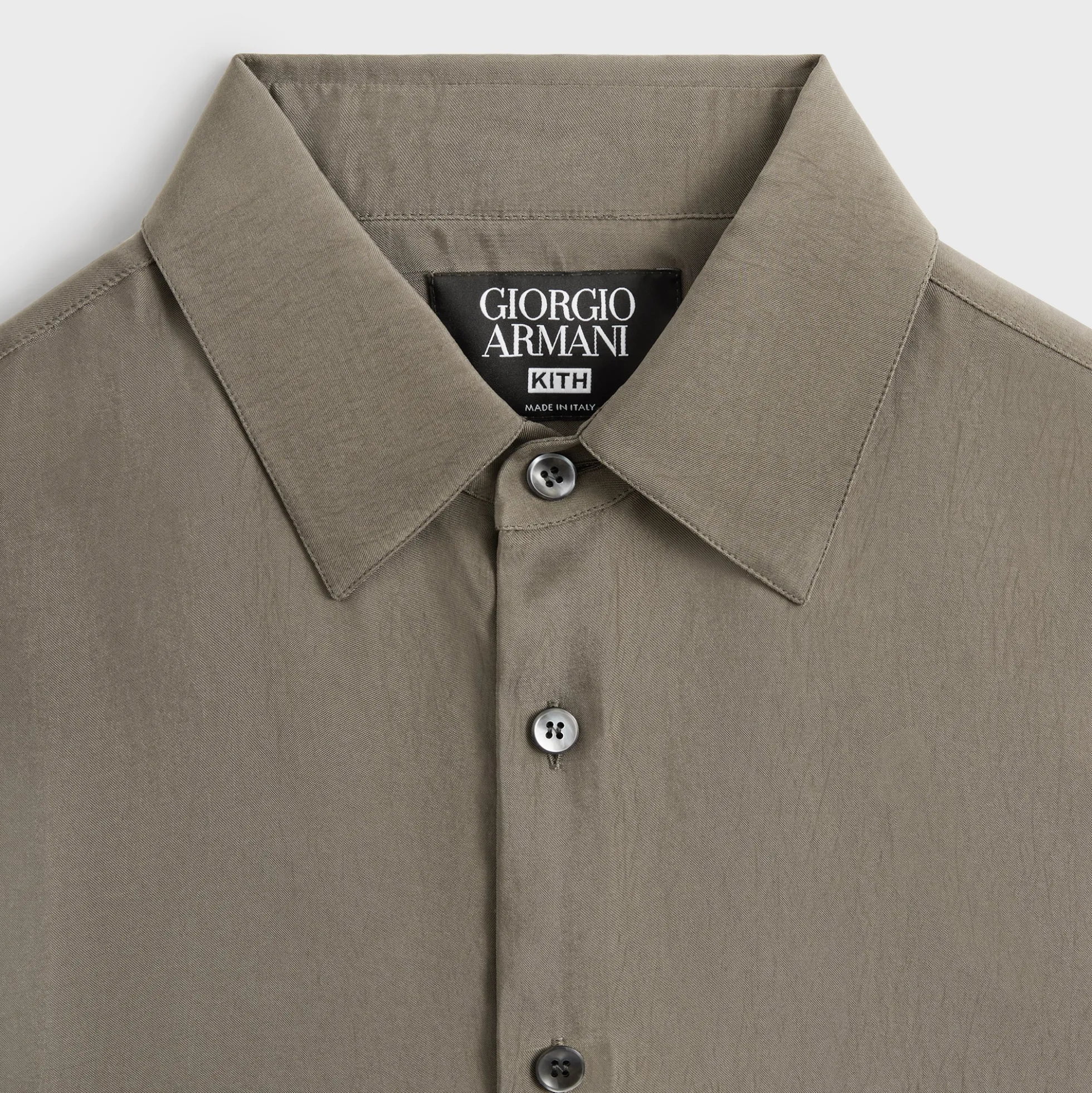 Chemise boutonnée soyeuse à manches courtes Giorgio Armani & Kith