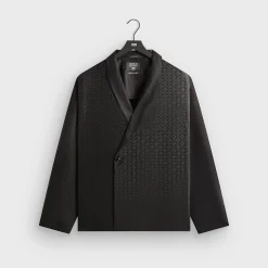 Chemise croisée à manches longues et monogramme Thompson de Giorgio Armani & Kith
