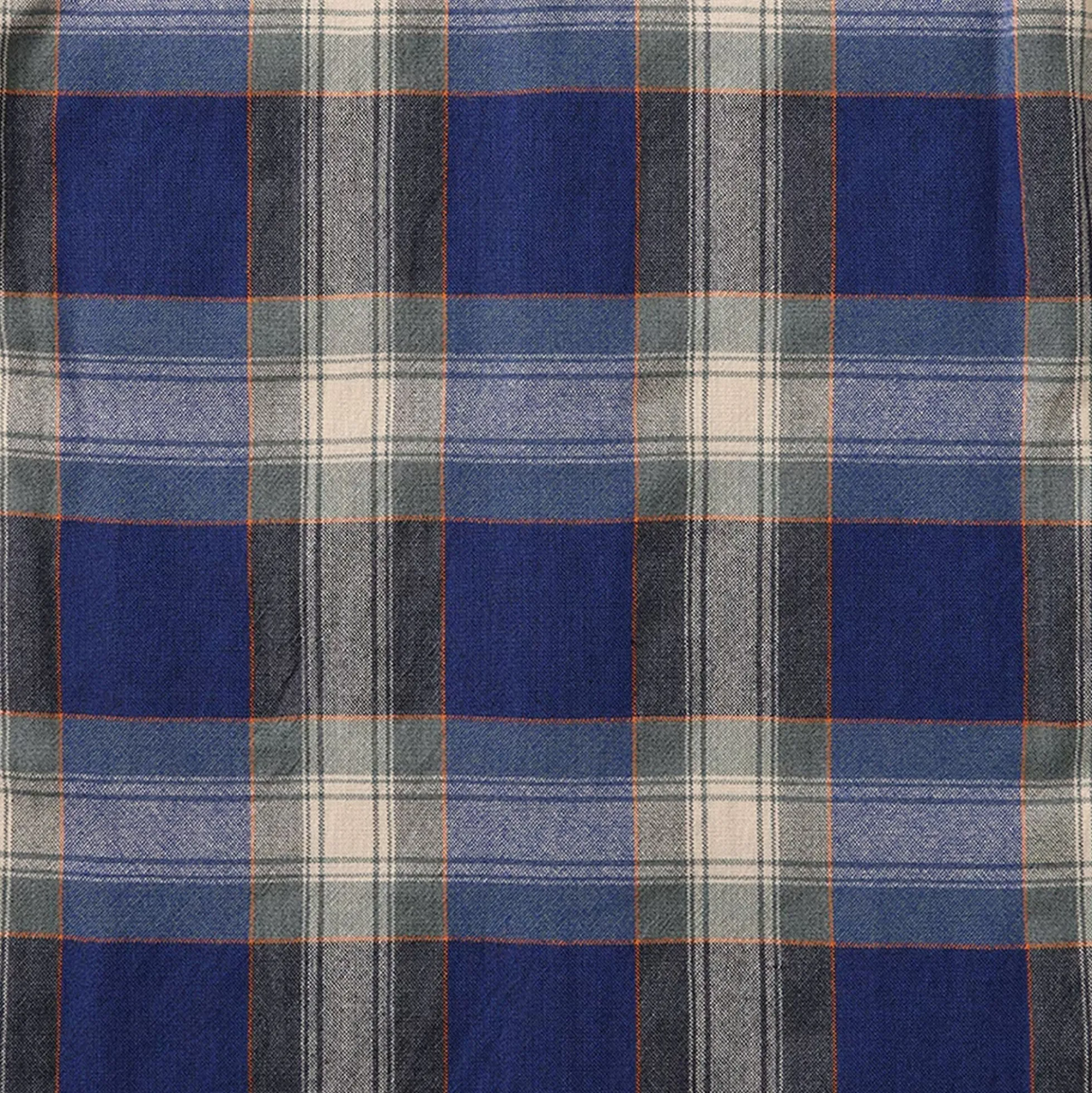 Chemise à manches longues à carreaux bois