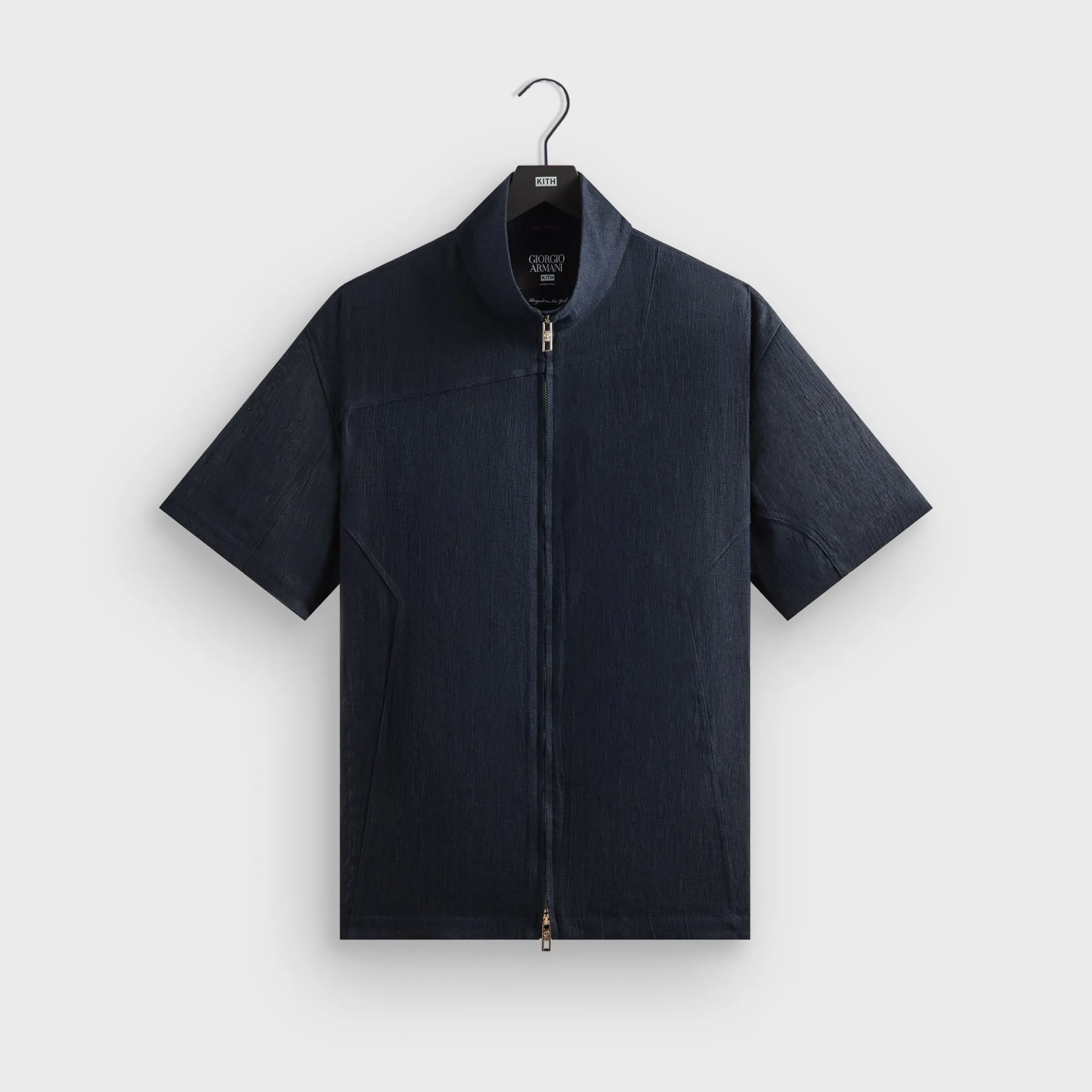 Chemise zippée Colton en maille ajourée Giorgio Armani & Kith