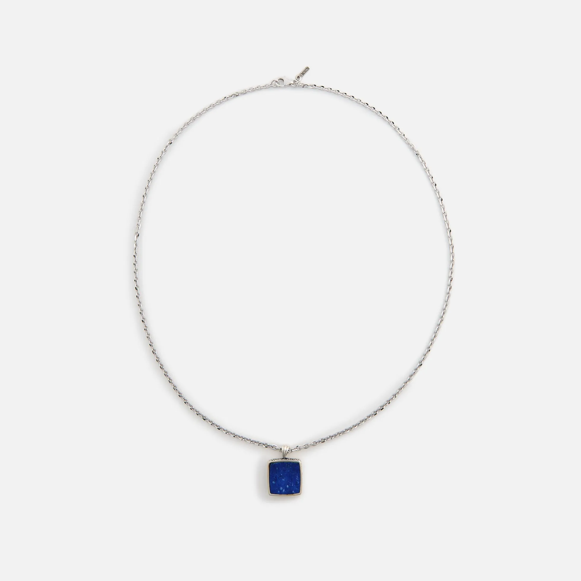 Collier Amulette Carré Lapis