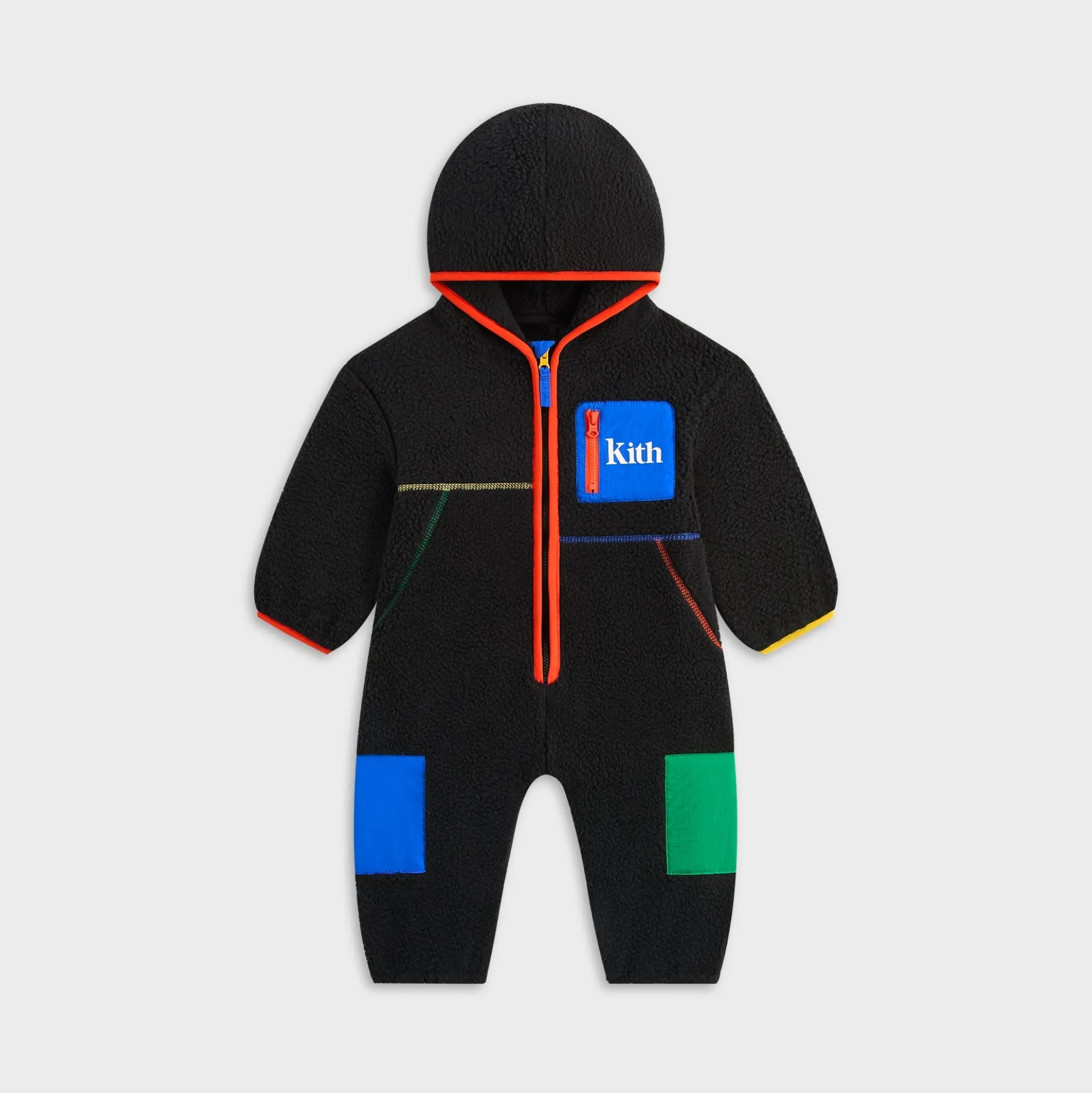 Combinaison Kith Baby Antony en sherpa color-block