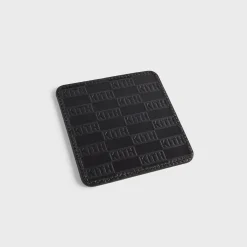 Dessous de verre en cuir monogramme Kith