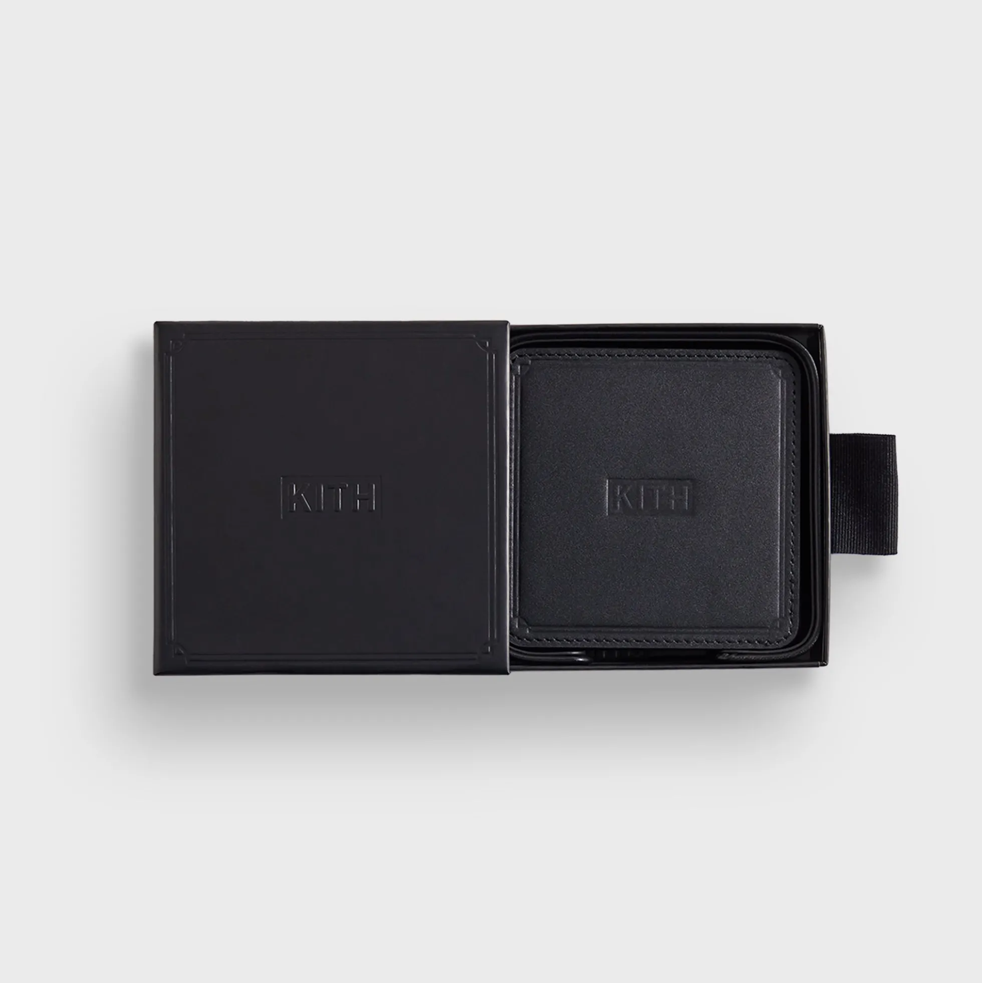 Dessous de verre en cuir monogramme Kith
