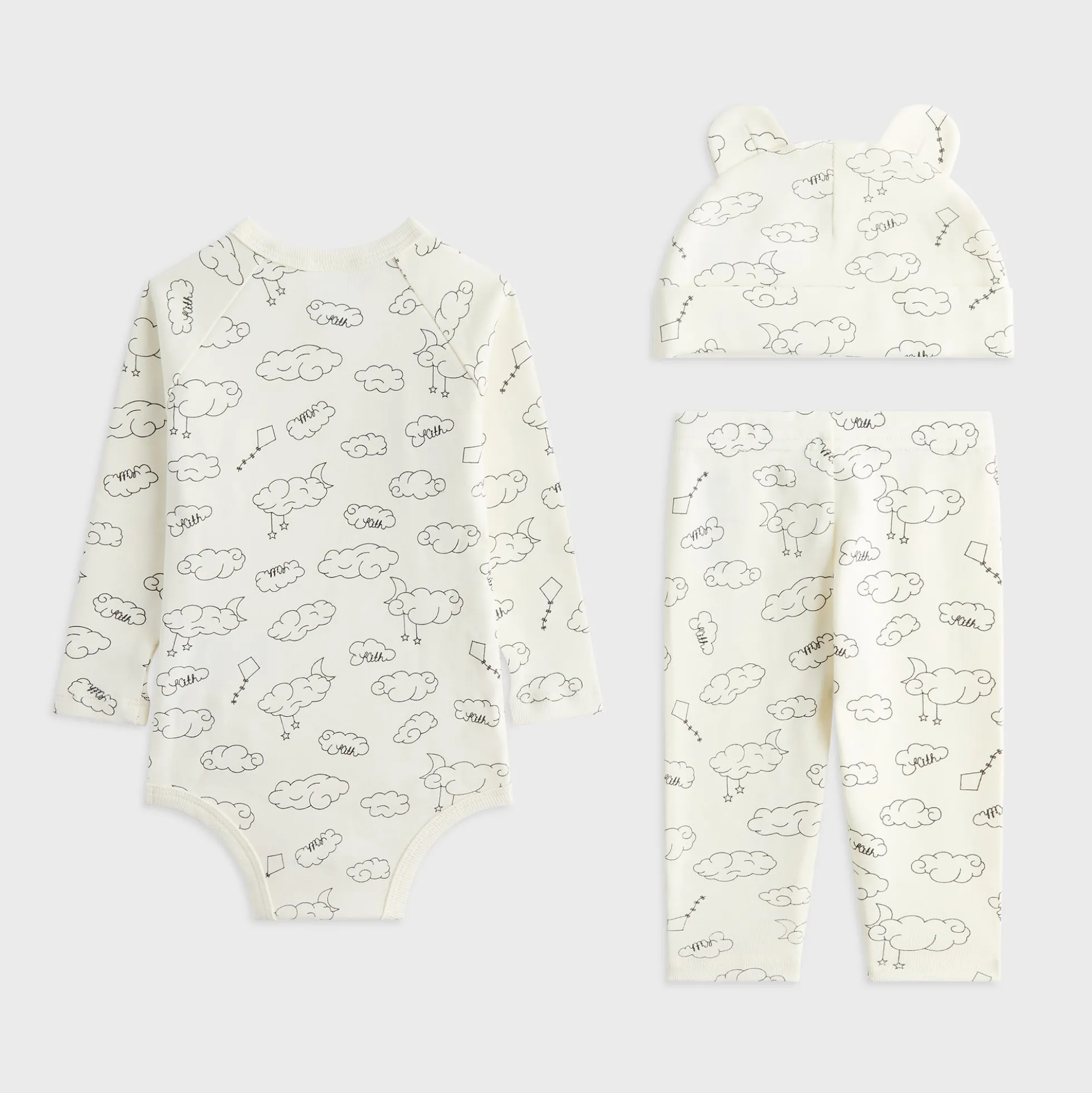 Ensemble de body côtelé imprimé Kith Baby