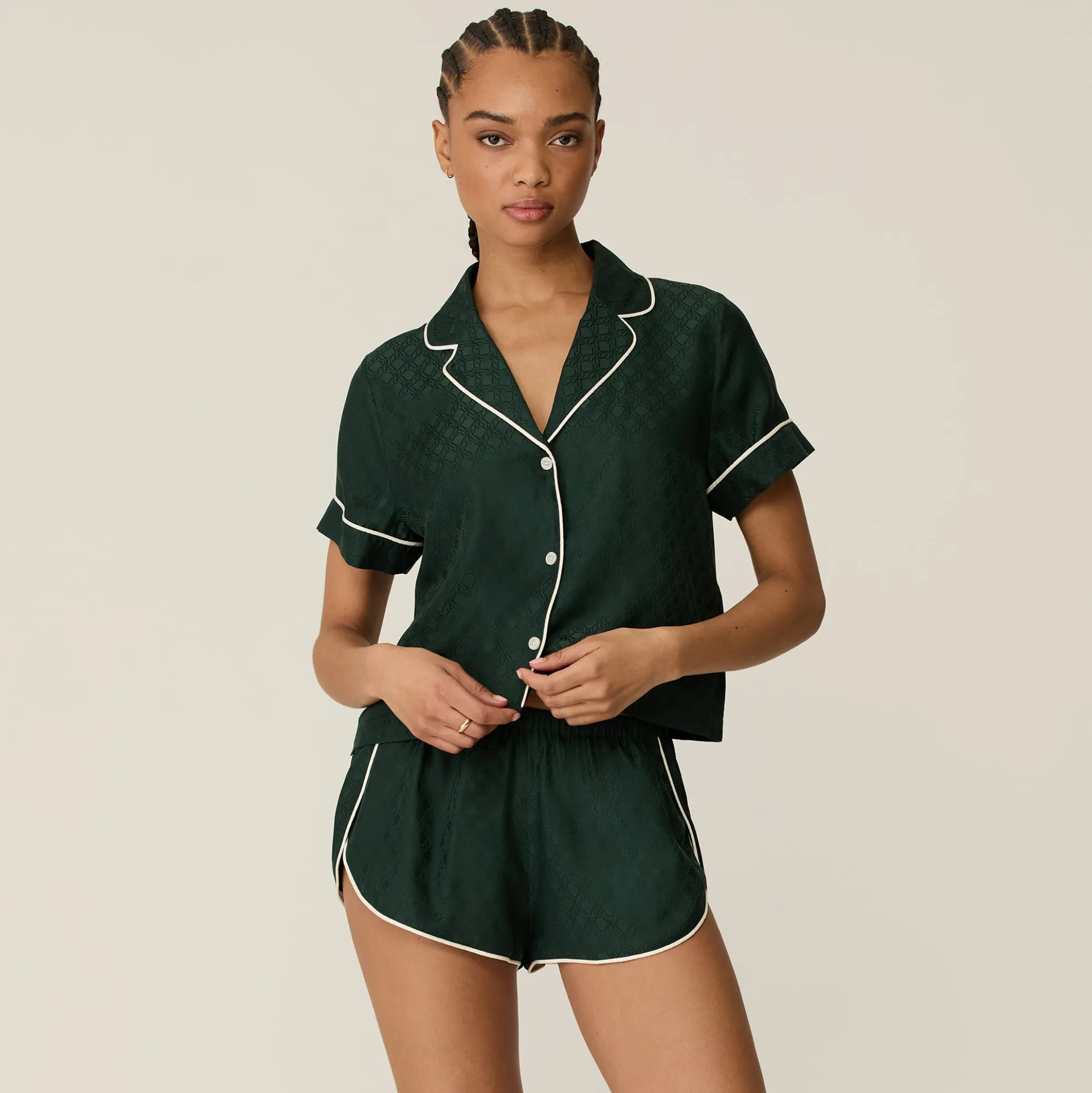 Ensemble de pyjama Kith pour femme avec monogramme et écusson