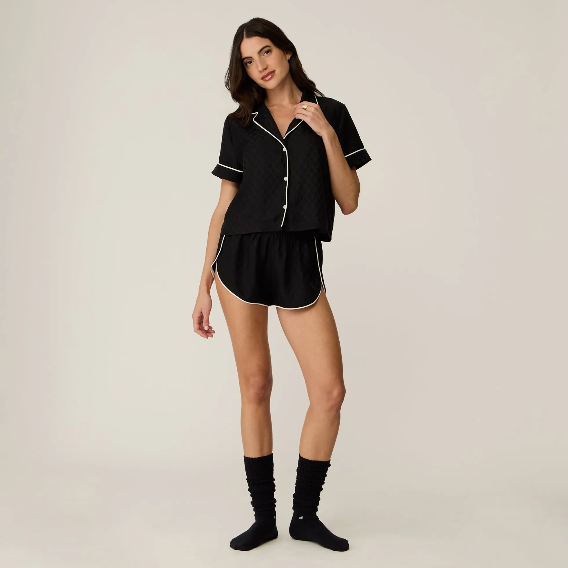 Ensemble pyjama Kith pour femme avec monogramme et écusson