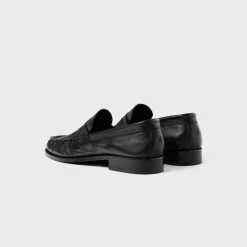 Ezra Pebble Pleated Penny Loafer