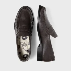 Ezra Pebble Pleated Penny Loafer
