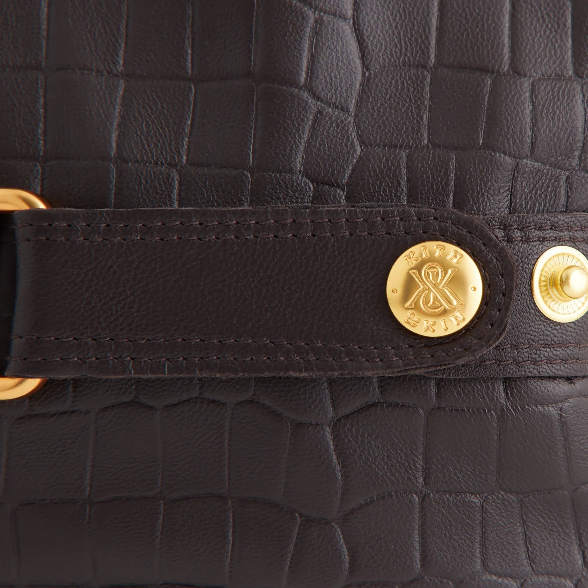 Gants en cuir Kith Croc Debossé