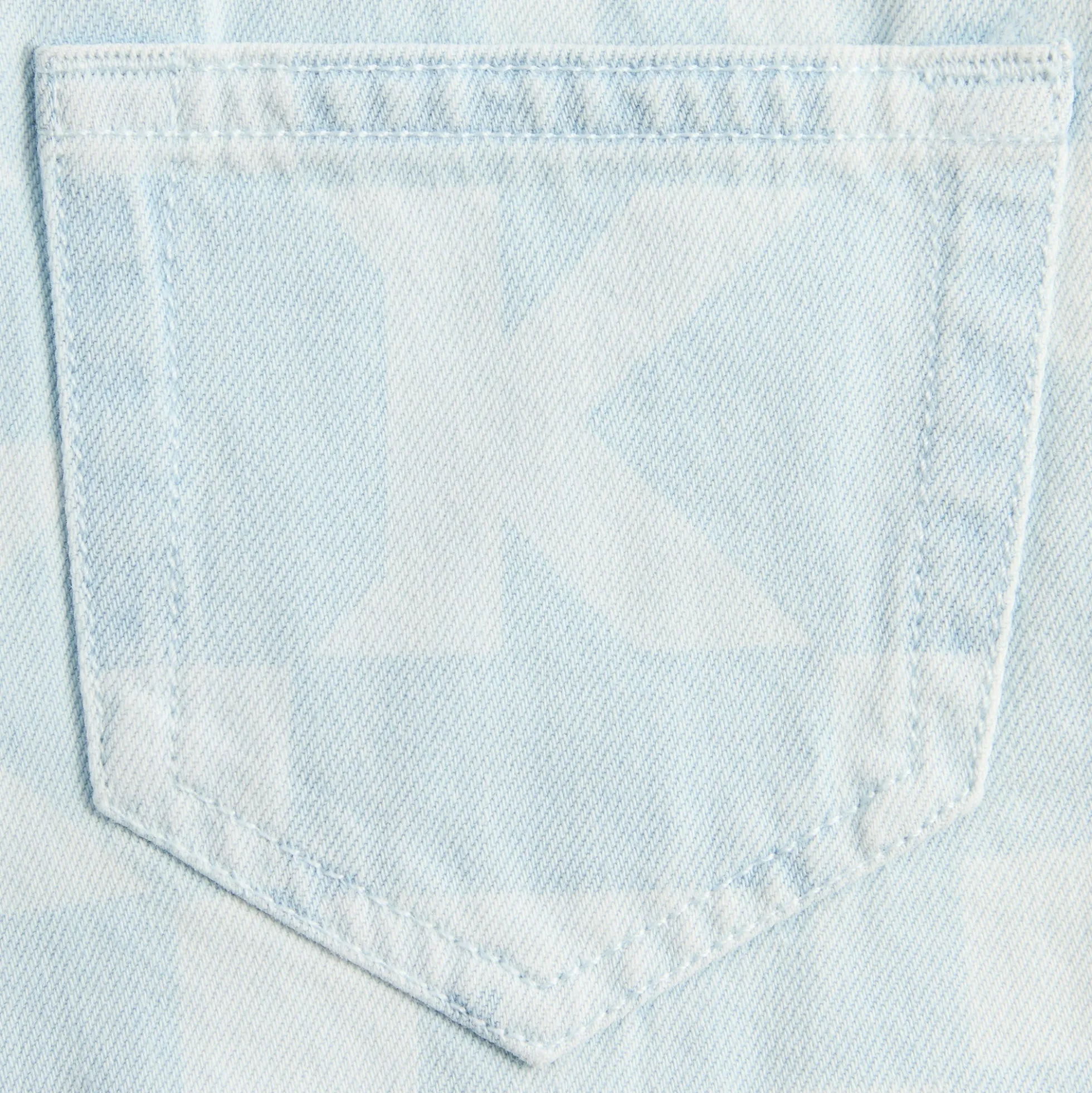 Jupe en jean monogrammée Kith Kids