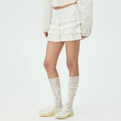 Jupe mini à volants en résille Mariko de Lisa for Kith pour femme