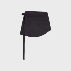Jupe portefeuille en maille stretch