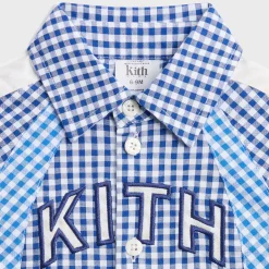 Kith Baby Color-Blocked Gingham Apollo Shirt