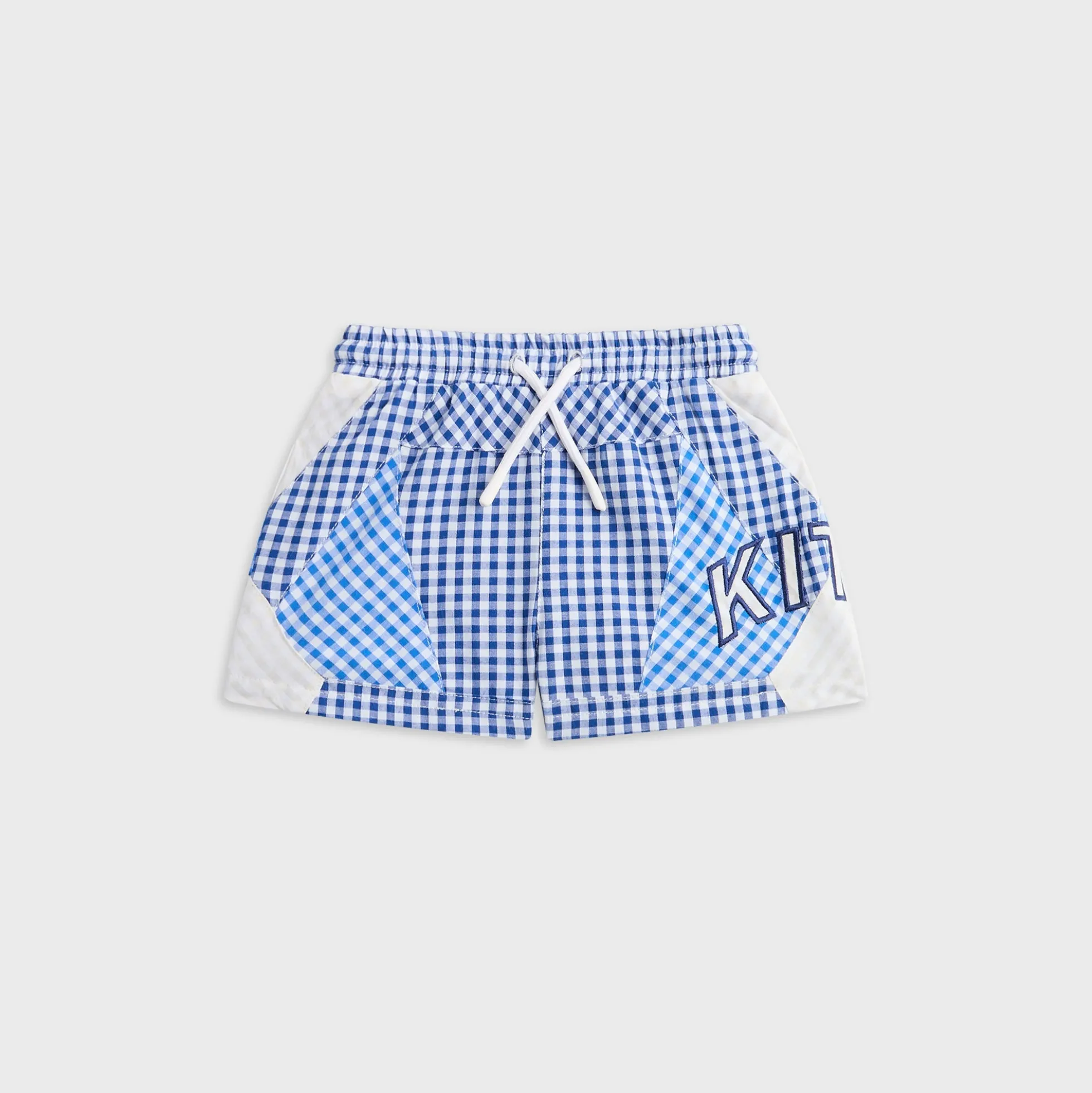 Kith Baby Color-Blocked Gingham Turbo Short
