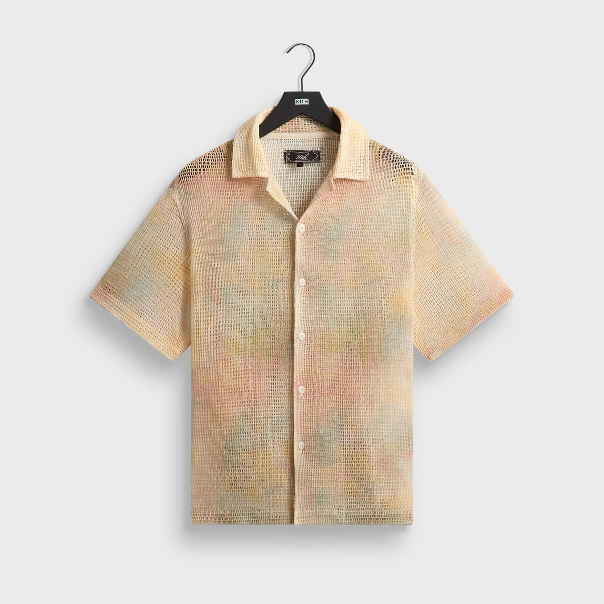 Kith Cloud Dye Cotton Mesh Thompson Camp Collar Shirt